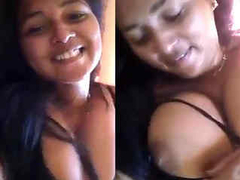 She is showing us her juicy Desi boobs before starting to rub her wet XXX cunt