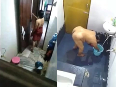 XXX Video: Desi Girl Full Nude Outdoor Bathing - Neighbor Caught Peeking in Shock