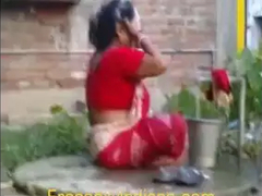 Sexy Desi Girl Nude Outdoor Bathing Caught On Hidden Cam -  XXX Video !